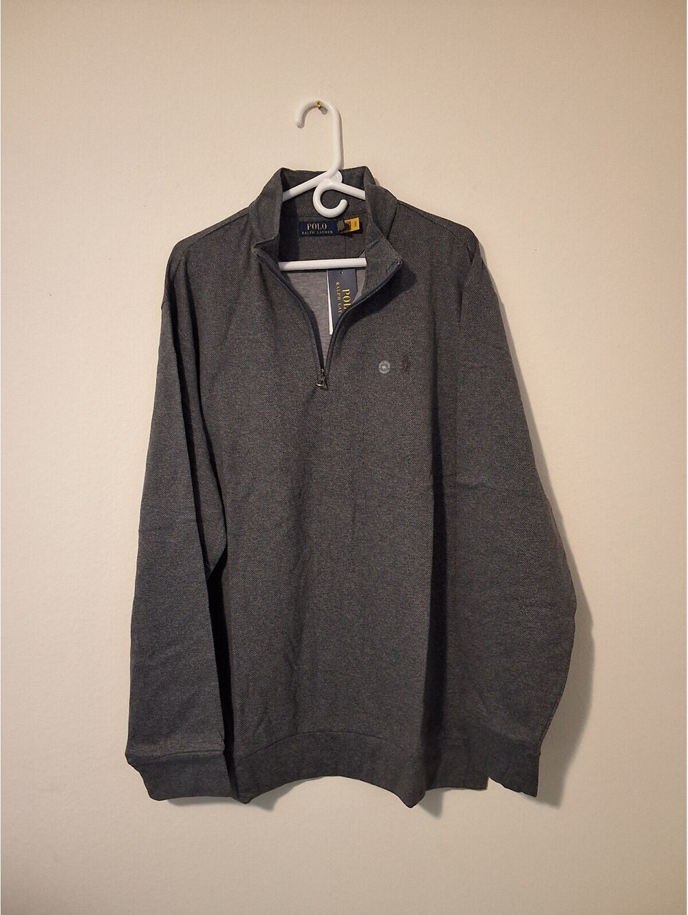 Polo Ralph Lauren Men's Gray Half-Zip Pullover Sweater XXL